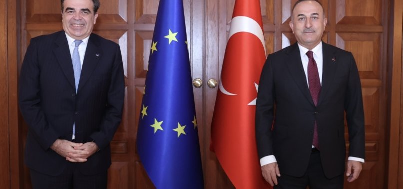 TURKISH FOREIGN MINISTER MEETS WITH EUROPEAN COMMISSION VICE PRESIDENT