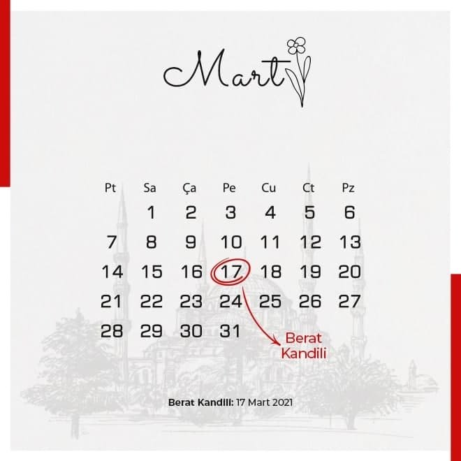 Berat Kandili ne zaman?