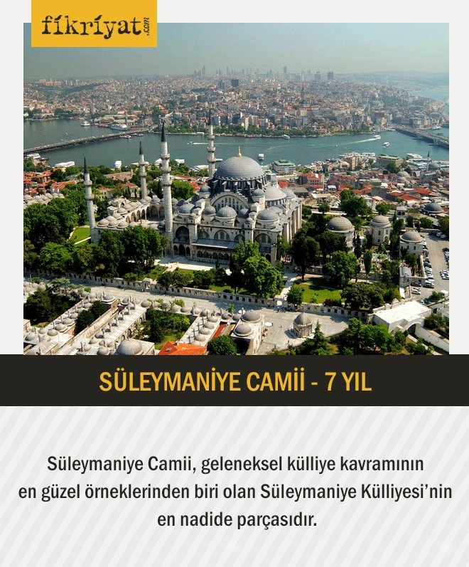 SÜLEYMANİYE CAMİİ - 7 YIL