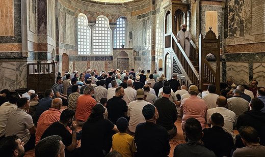 First eid prayer in 79 years at the reopened Kariye Mosque
