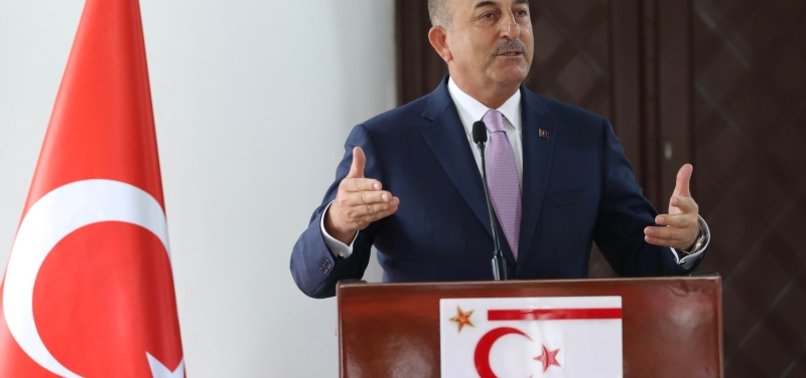 TURKISH FM ÇAVUŞOĞLU REITERATES SUPPORT ON 2-STATE SOLUTION FOR CYPRUS