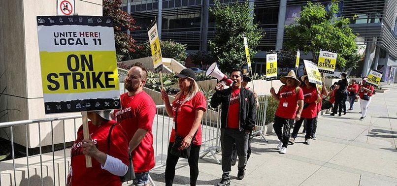 LOS ANGELES HOTEL WORKERS STAGE STRIKE DEMANDING BETTER WAGES AND HOUSING