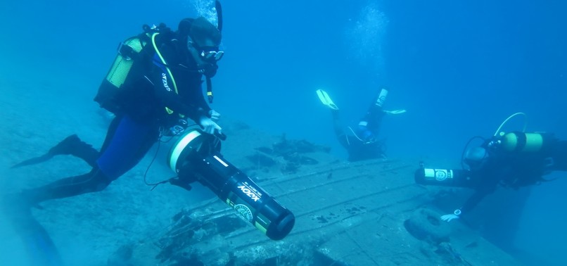 SUBMERGED PLANE BECOMES DIVING ATTRACTION IN ANTALYA