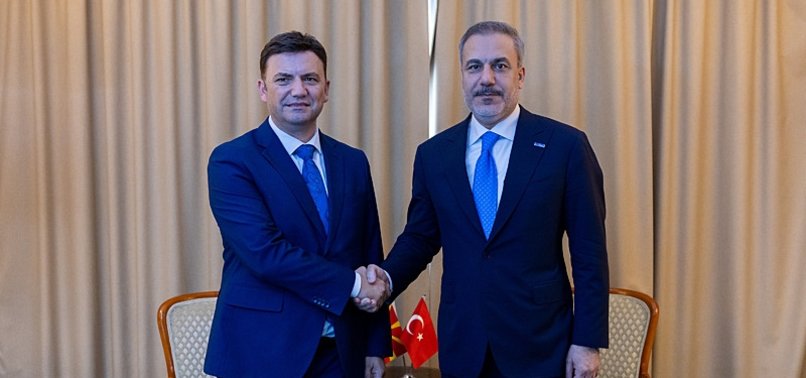 TURKISH FOREIGN MINISTER MEETS NORTH MACEDONIAN COUNTERPART