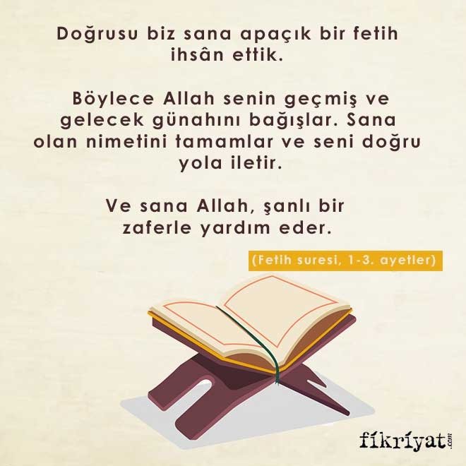 Fetih suresinin Türkçe anlamı