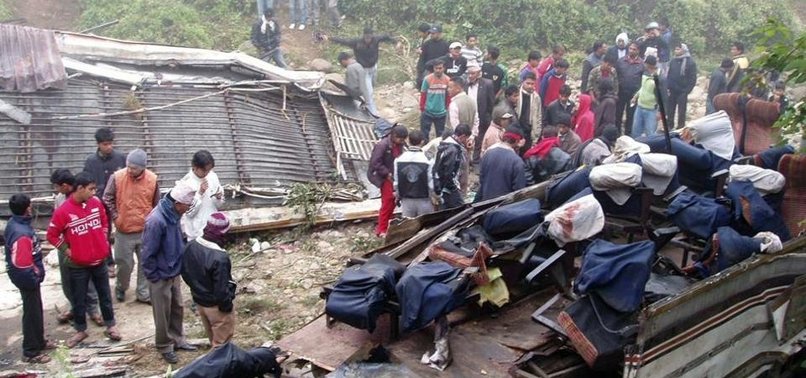 BUS VEERS OFF HIGHWAY IN NEPAL, KILLING 31 PEOPLE