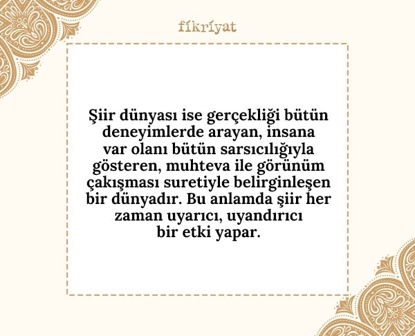 İsmet Özel’in Şiir Okuma Kılavuzu