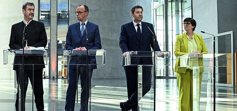 German conservatives, centre-left clear first hurdle to forming coalition