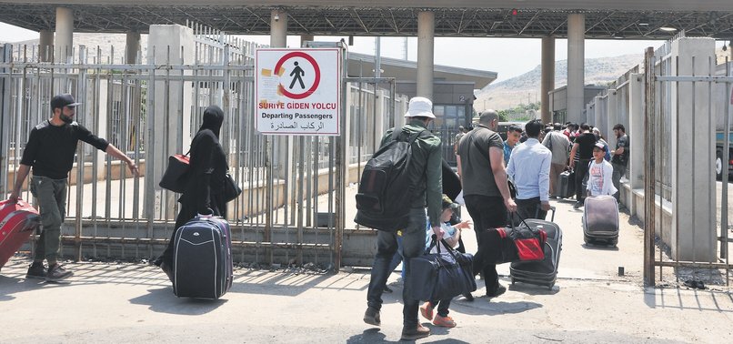 SYRIANS LIVING IN TURKEY RETURN HOME IN NORTHERN SYRIA
