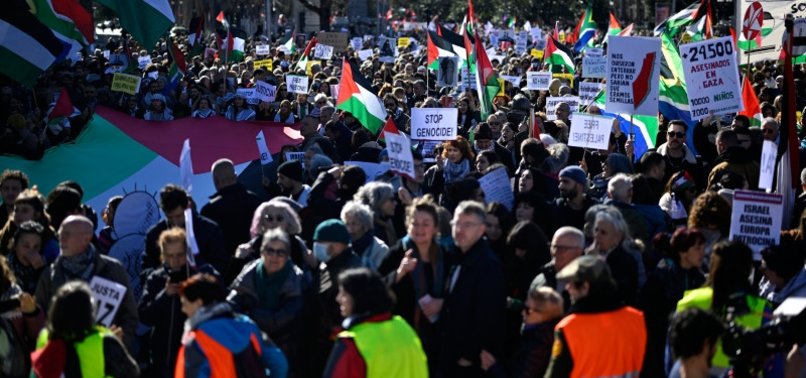 STOP GENOCIDE IN PALESTINE: HUNDREDS OF THOUSANDS OF SPANIARDS STAGE NATIONWIDE ANTI-ISRAEL RALLY