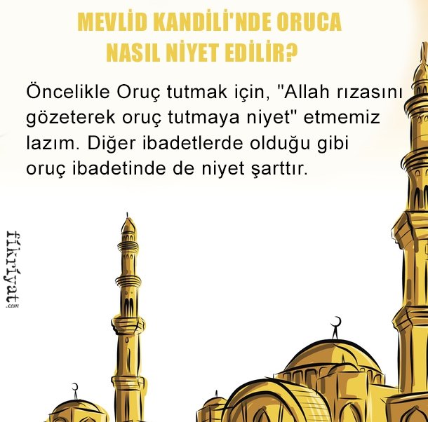 MEVLİD KANDİLİ’NDE ORUCA NASIL NİYET EDİLİR?