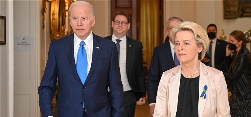 U.S. PRESIDENT BIDEN, EU’S VON DER LEYEN SPEAK ON UKRAINE AID