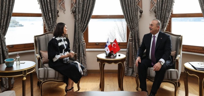TURKISH FOREIGN MINISTER HOSTS PANAMANIAN COUNTERPART IN ISTANBUL
