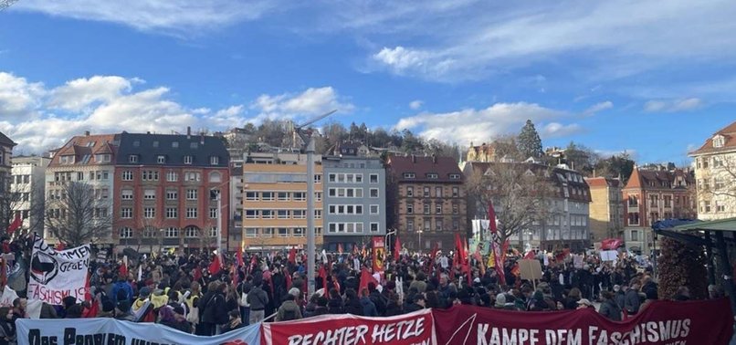 SOME 8,000 DEMONSTRATE AGAINST FAR-WING EXTREMISM IN STUTTGART