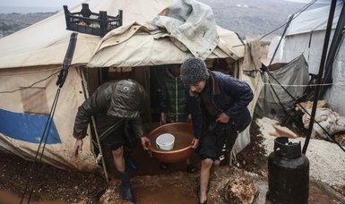 Rainfalls add to misery of Syrian refugees in Idlib