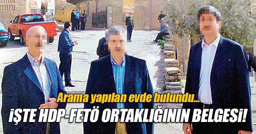 Arama yapılan evden HDP - FETÖ ortaklığının belgesi çıktı!