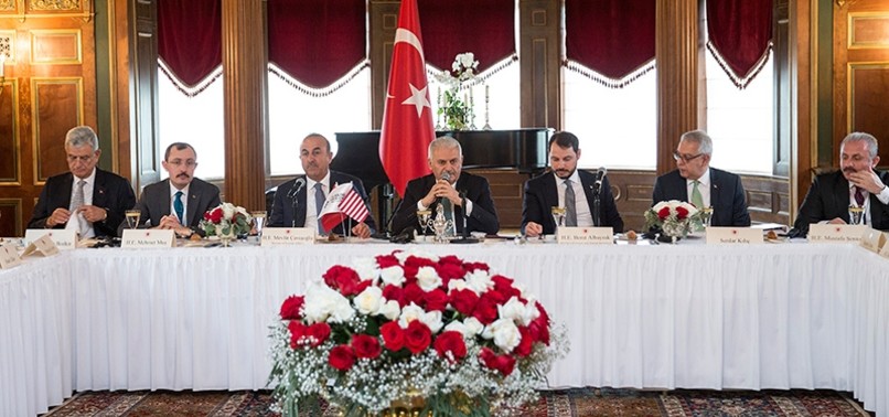 PM YILDIRIM MEETS TURKISH-US OPINION LEADERS IN WASHINGTON