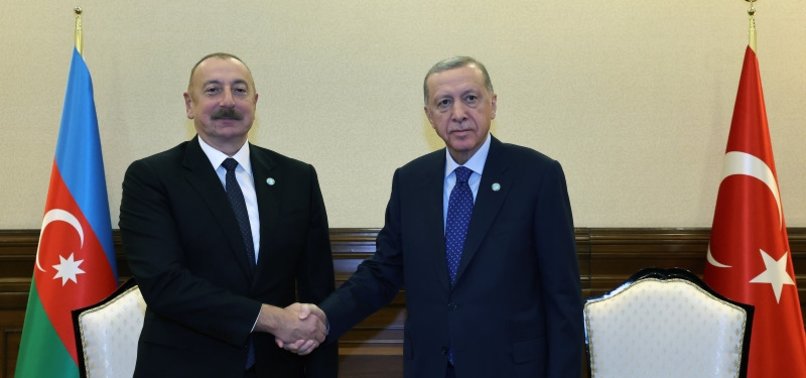 TURKISH, AZERBAIJANI PRESIDENTS MEET IN ASTANA TO DISCUSS BILATERAL RELATIONS, ISRAEL-PALESTINE CONFLICT