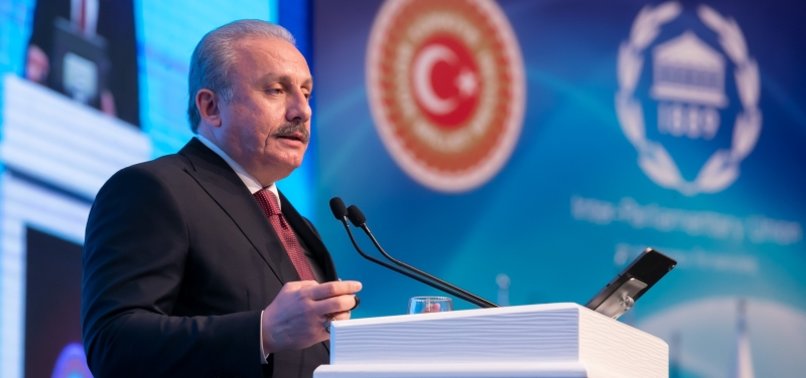 TURKISH PARLIAMENT SPEAKER CALLS FOR SHARING REFUGEE BURDEN