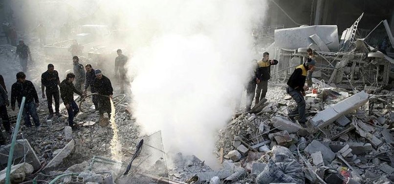 BOMBARDMENT KILLS 15 CIVILIANS IN SYRIA REBEL ENCLAVE