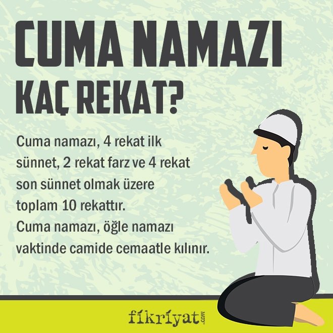 cuma namazi nasil kilinir kac rekat