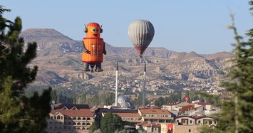 Hot air balloons brighten up Cappadocia skies