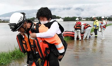 Tens of thousands urged to evacuate as heavy rain hits Japan