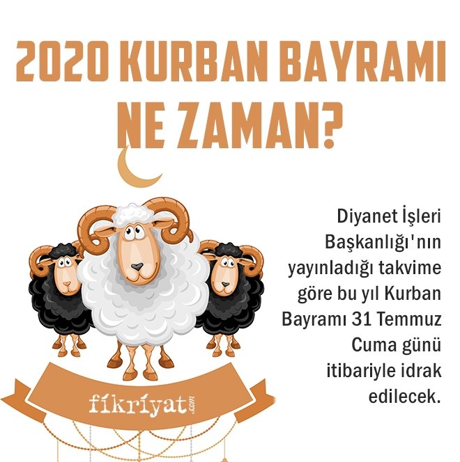 2020 kurban bayrami ne zaman bayram