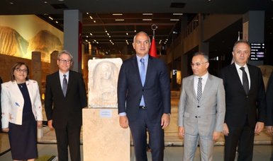 The 1800-year-old Zeugma Tombstone, which was smuggled into Italy, returns to Türkiye