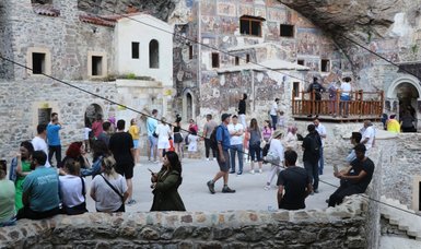 Sumela Monastery in northern Türkiye attracts increasing number of visitors