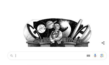 Google Doodle Commemorates 113th Birthday of Turkish Astronomer Nüzhet Gökdoğan