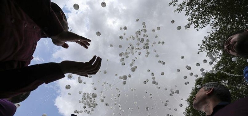 BALLOONS TAKE TO SKIES WORLDWIDE FOR IDLIB, SYRIA