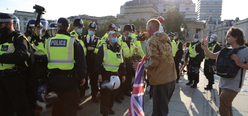 POLICE ARREST 32 AFTER ANTI-LOCKDOWN PROTEST VIOLENCE IN LONDON