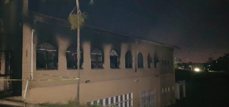 SOUTH AFRICA MOSQUE SET ALIGHT BY ATTACKERS: OFFICIALS