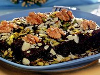 Çikolatalı ve Bademli Revani