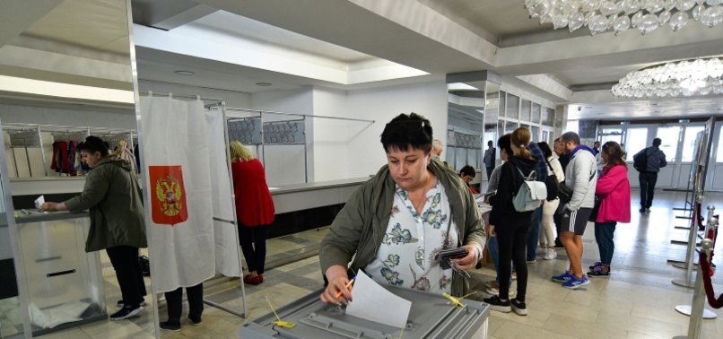UKRAINE ANNEXATION VOTES TO END AMID RUSSIAN MOBILISATION EXODUS