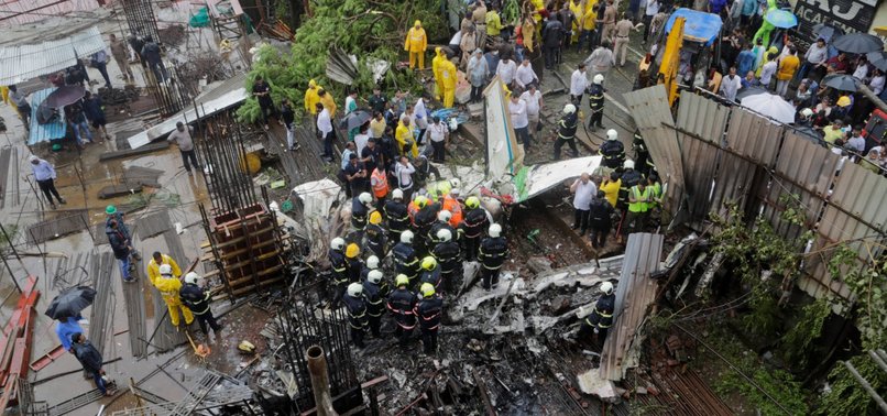 CHARTERED PLANE CRASHES IN MUMBAI; AT LEAST 5 PEOPLE DEAD