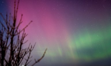 Northern lights appear in Denmark