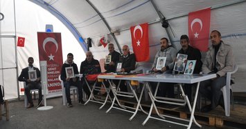 Kurdish families continue anti-PKK sit-in Turkey's Diyarbakır