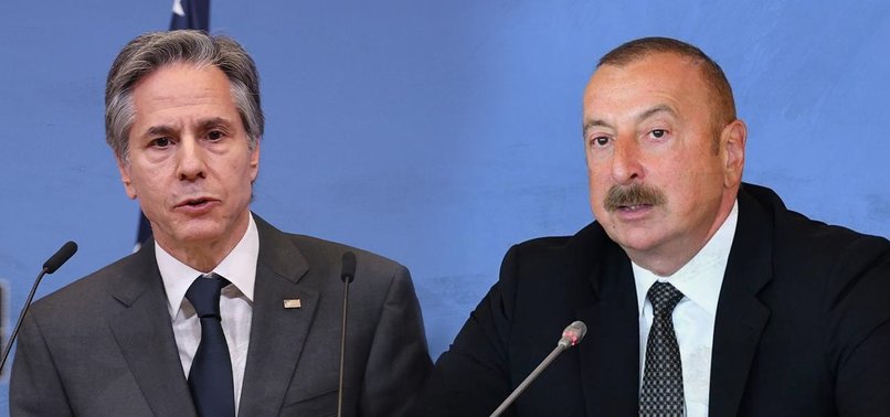 BLINKEN AND AZERI PRESIDENT SPOKE ABOUT EASING ARMENIA TENSIONS, US SAYS