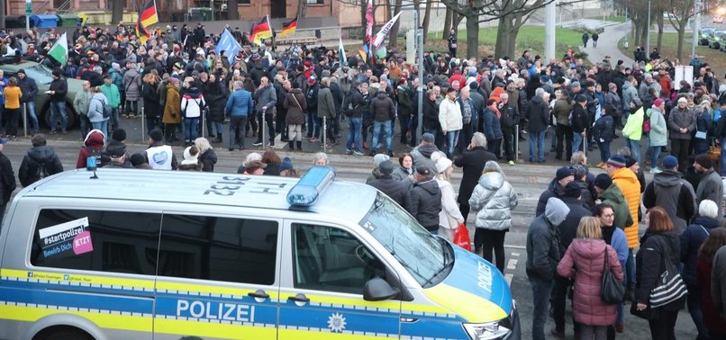 GERMAN RIGHT-WING PROTESTERS RALLY AGAINST PLANNED REFUGEE HOUSING