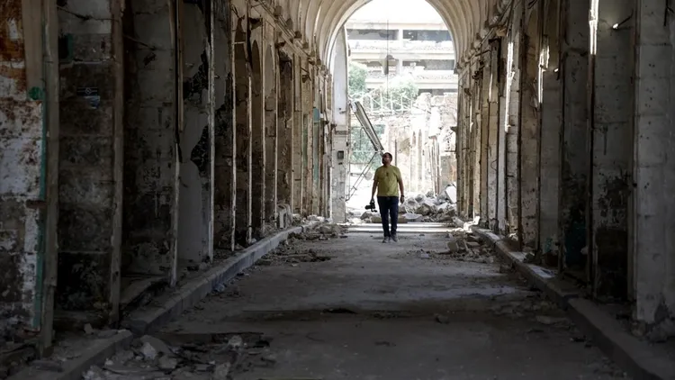 Historical structures in Syrias Deir ez-Zor province, bearing the scars of war