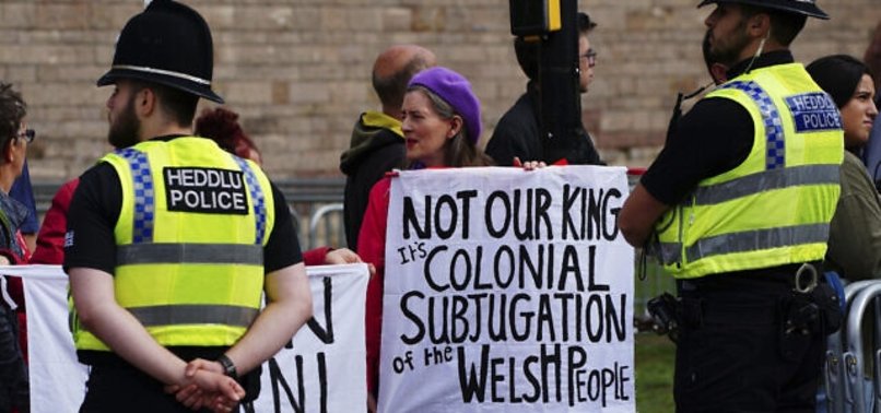 NOT MY KING: ANTI-MONARCHY GROUP HOLDS PROTEST IN LONDON