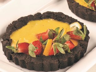 Kuru Fasulye Unlu Çikolatalı Limonata Tart