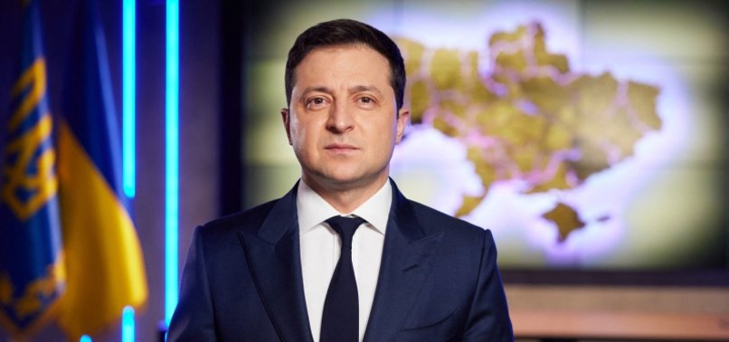 UKRAINES ZELENSKY READY TO HOLD TALKS WITH RUSSIA ON BREAKAWAY REGIONS DONBASS AND CRIMEA