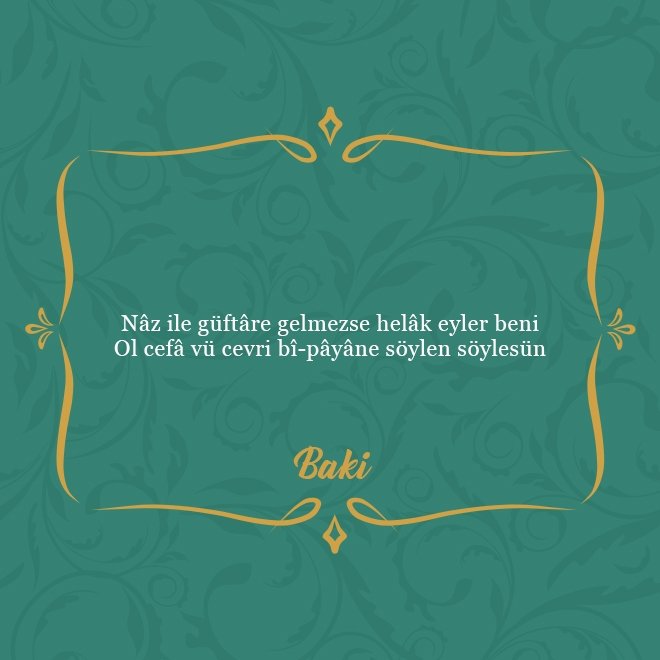 Divan şairlerinden en güzel beyitler