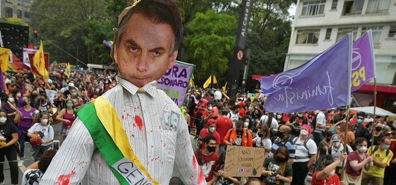 ANTI-BOLSONARO PROTESTERS POUR INTO BRAZILIAN STREETS TO CALL FOR IMPEACHMENT