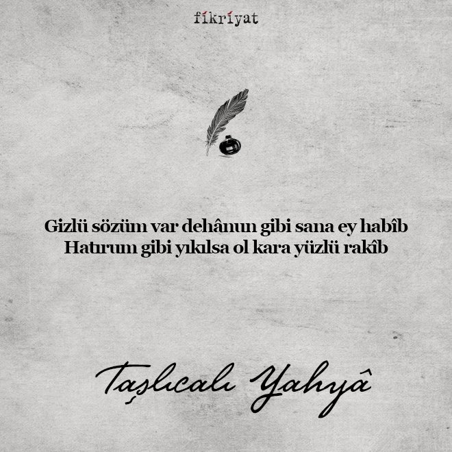 Taşlıcalı Yahya’nın şiirleri