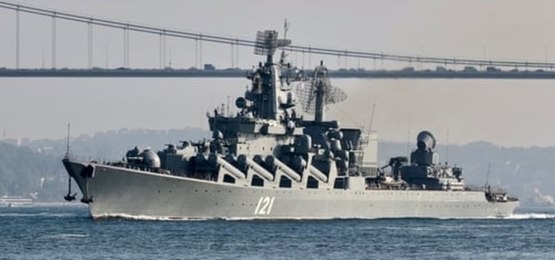 RUSSIA SAYS FLAGSHIP MISSILE CRUISE SHIP HAS SUNK AFTER FIRE