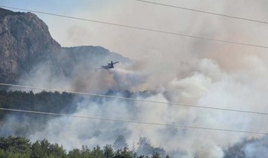 Helicopter fighting forest fire crashes in western Türkiye